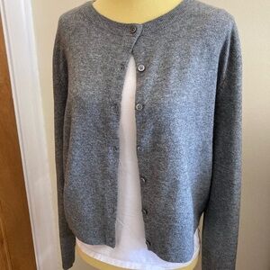 A New Day gray knit cardigan M
